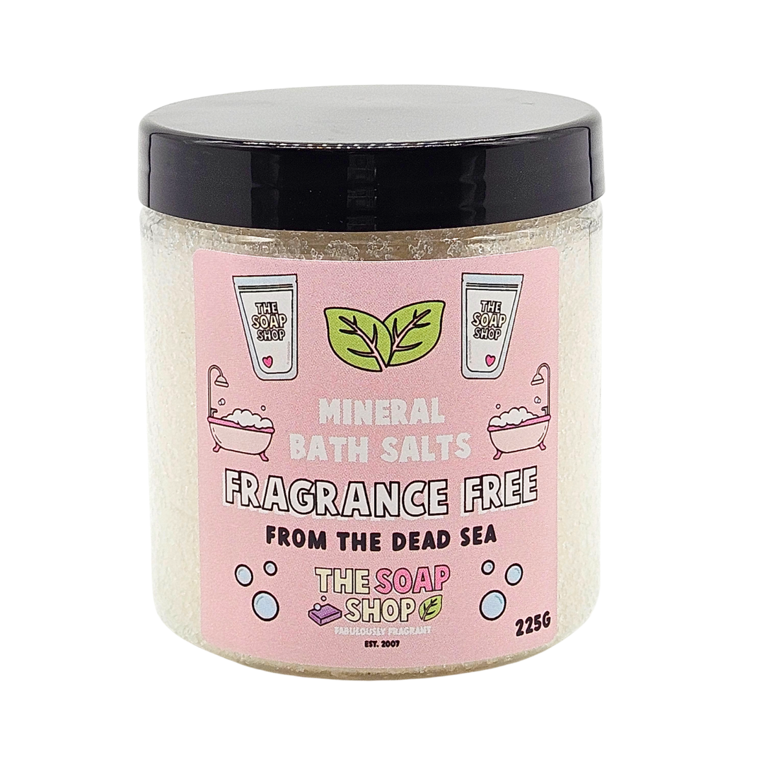 Fragrance free bath salts
