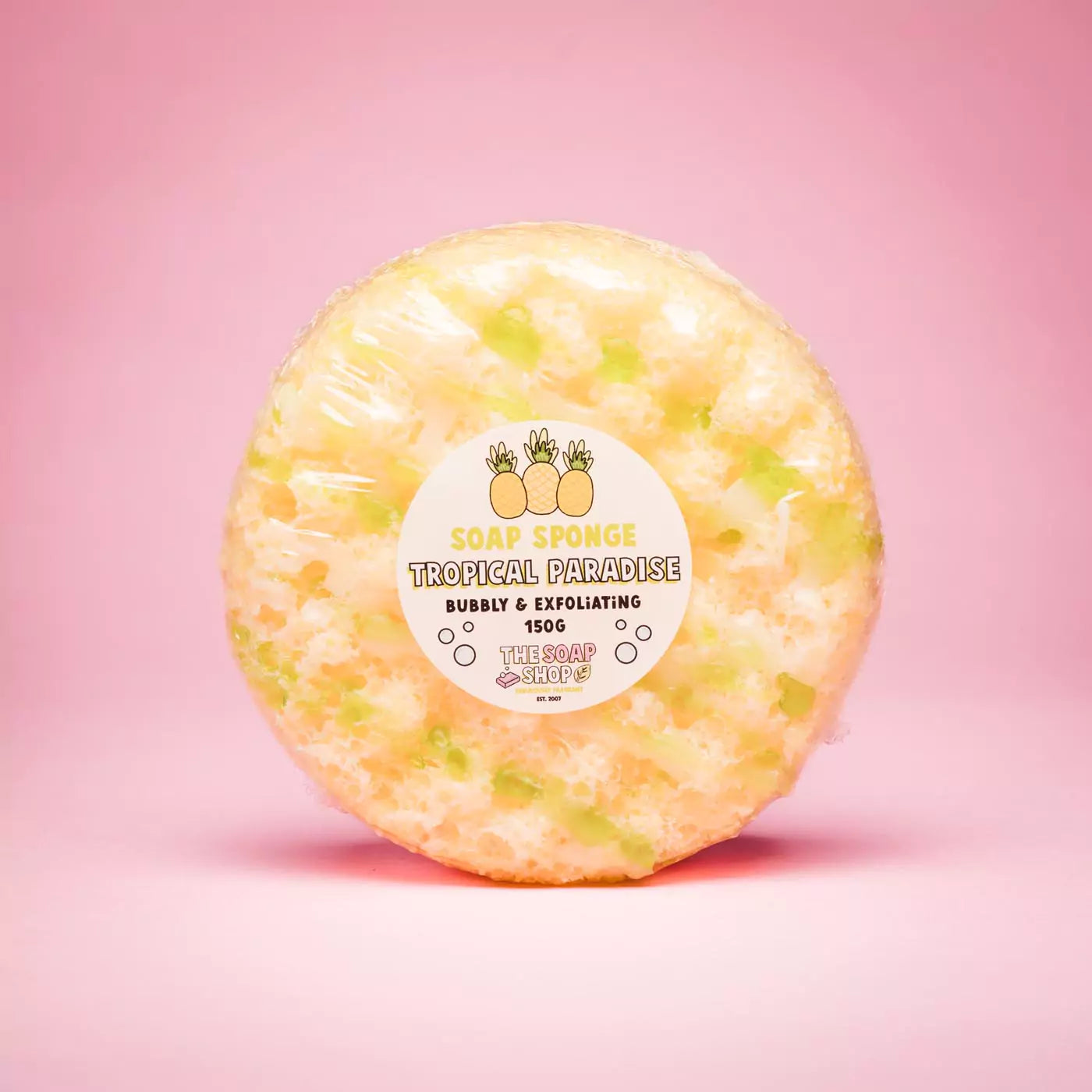 Tropical paradise soap sponge