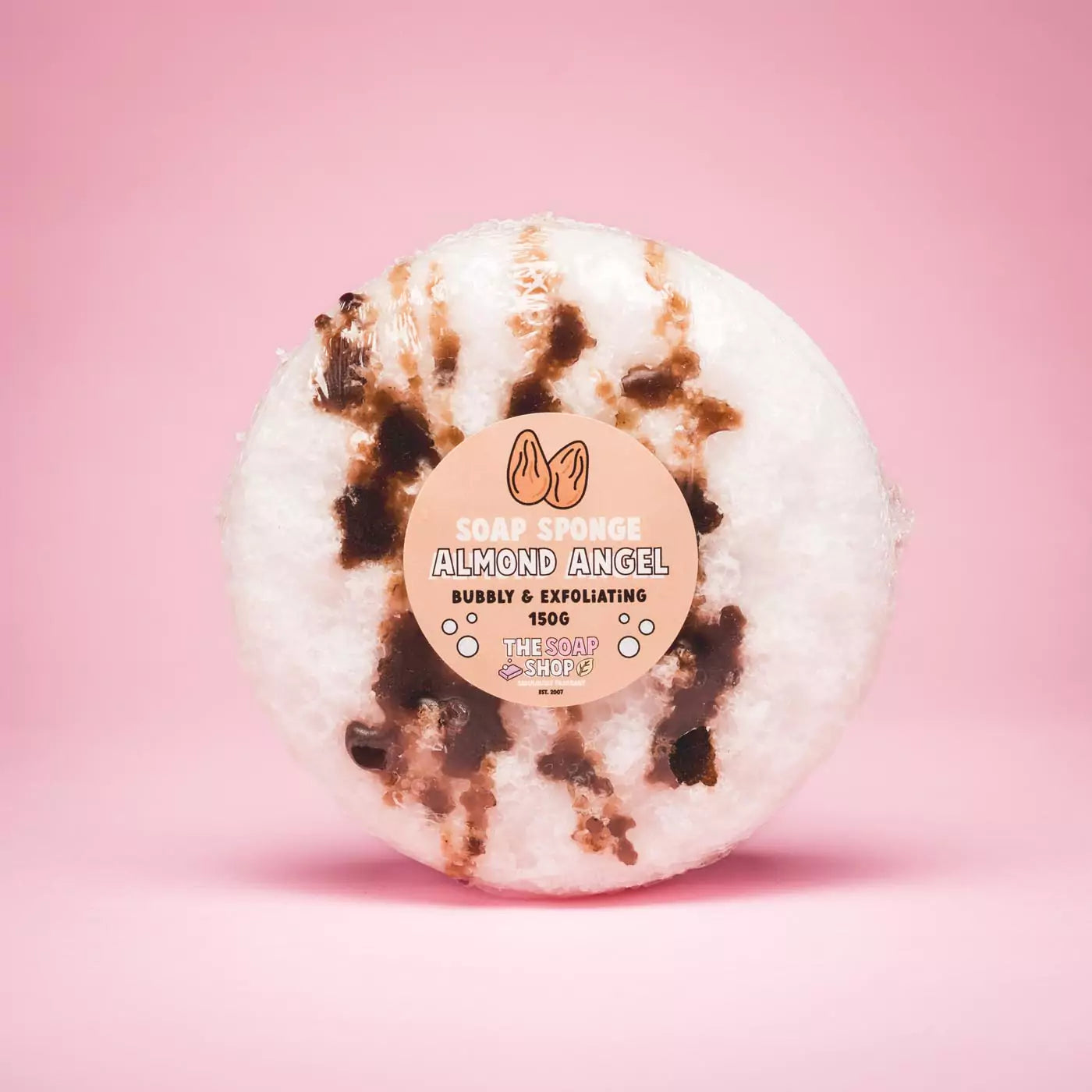 Almond angel soap sponge
