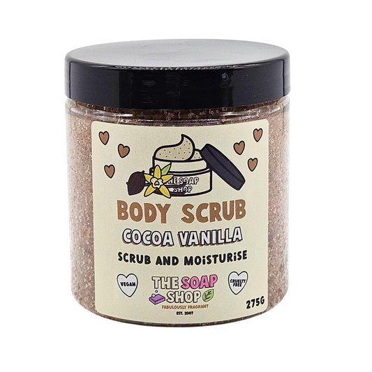 Cocoa vanilla body scrub