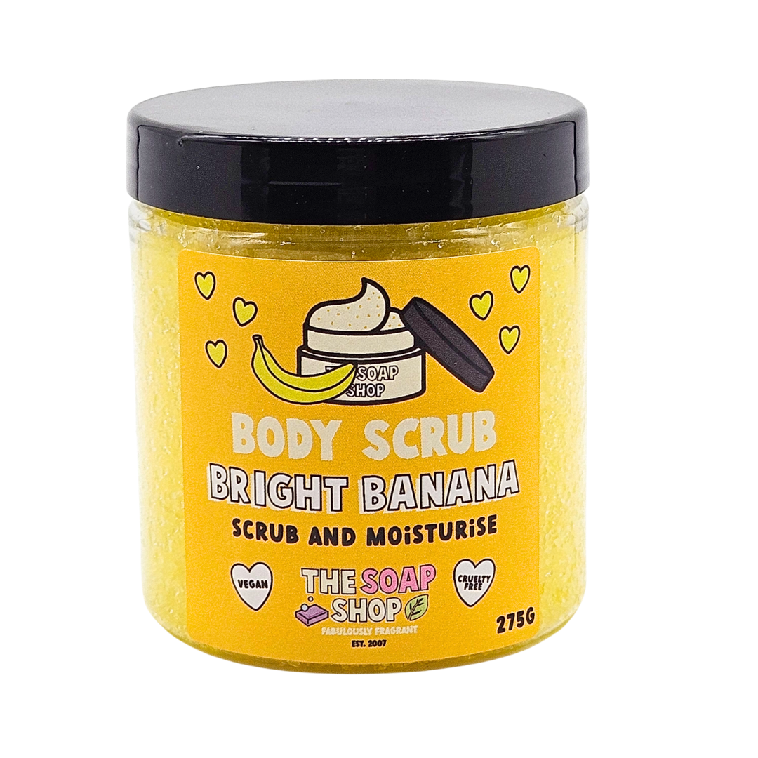 Bright banana body scrub