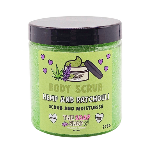 Hemp and patchouli body scrub