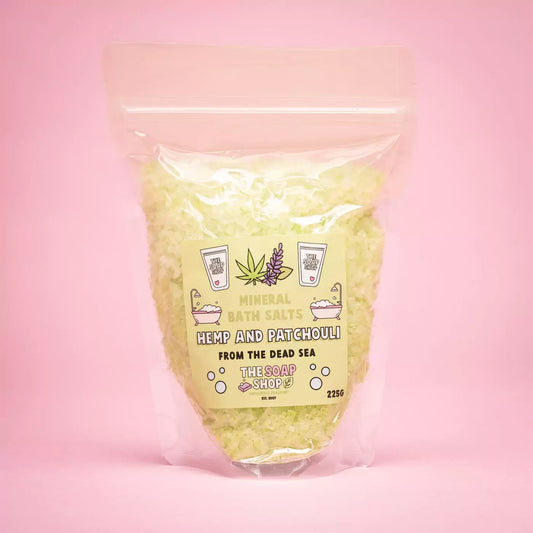 Hemp and patchouli bath salt