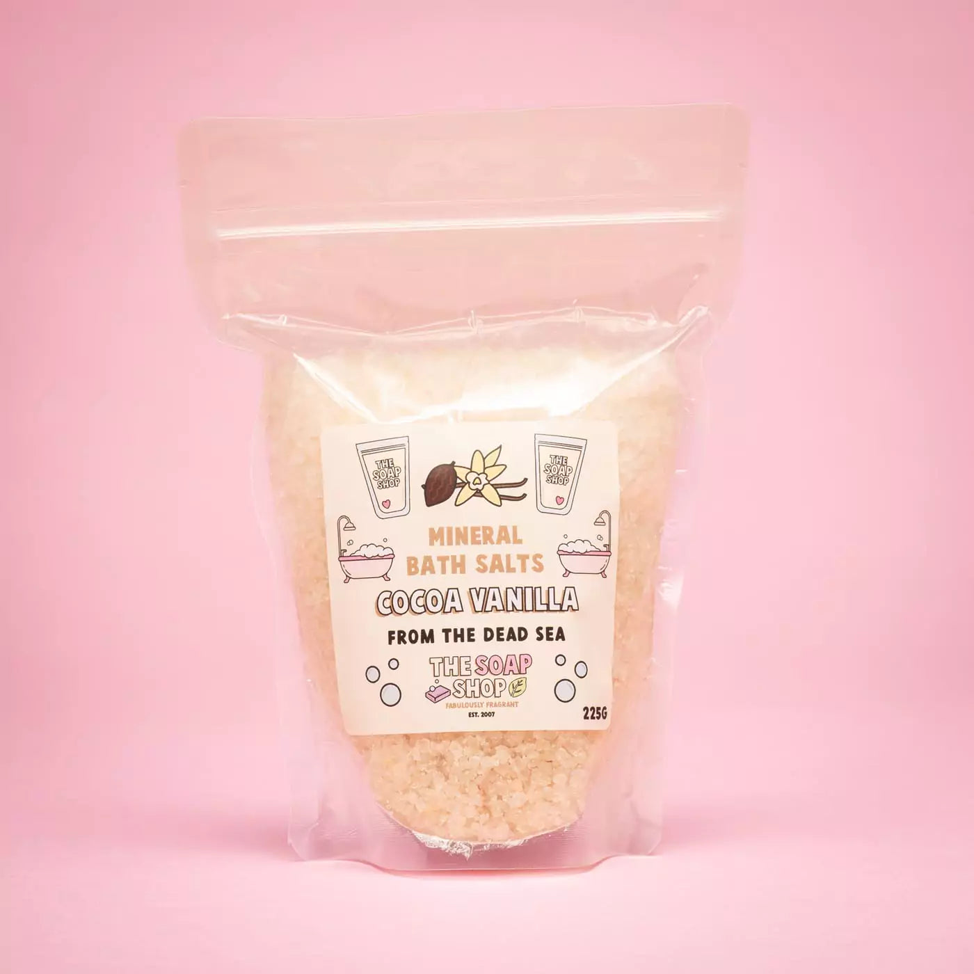 Cocoa vanilla bath salt