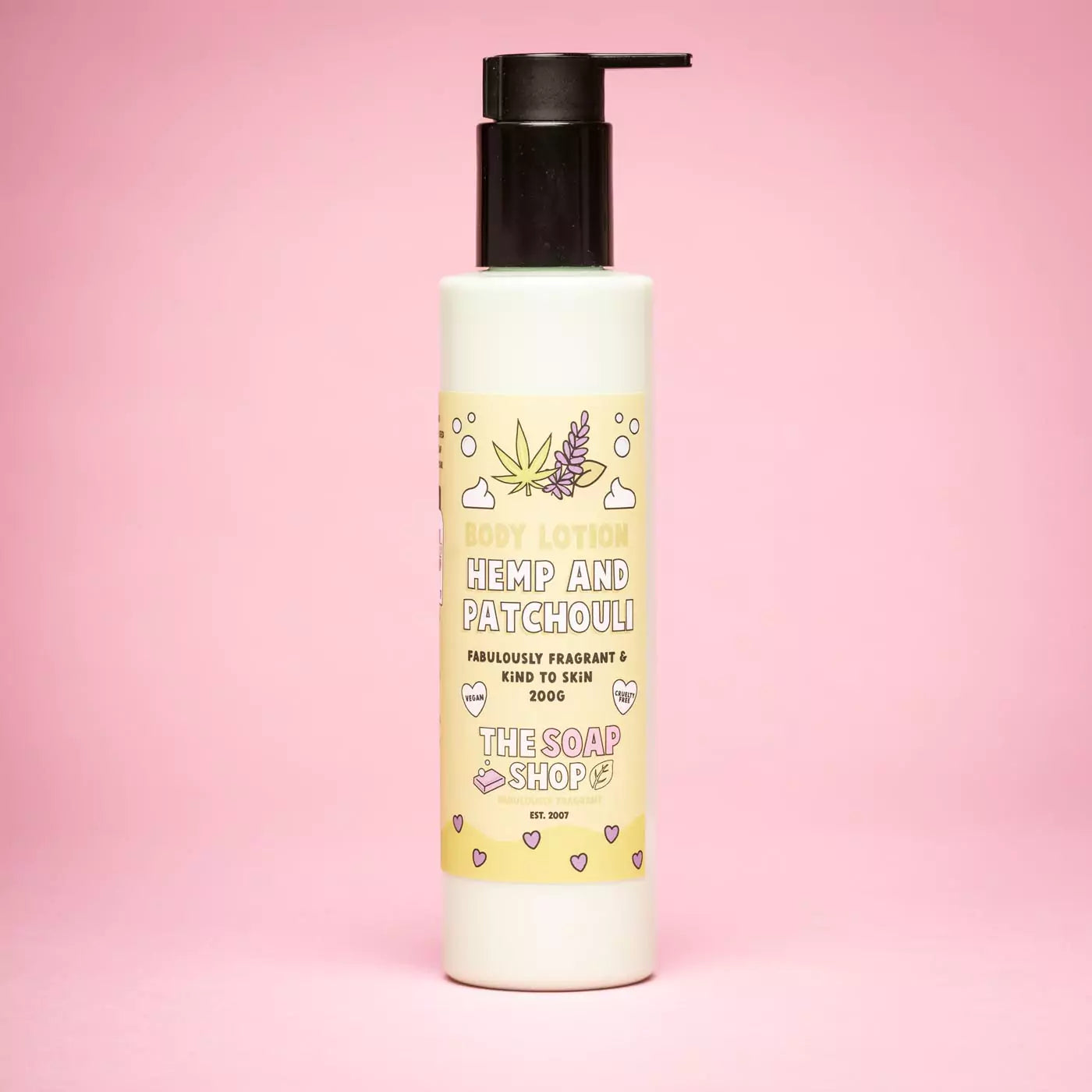 Hemp and patchouli body lotion