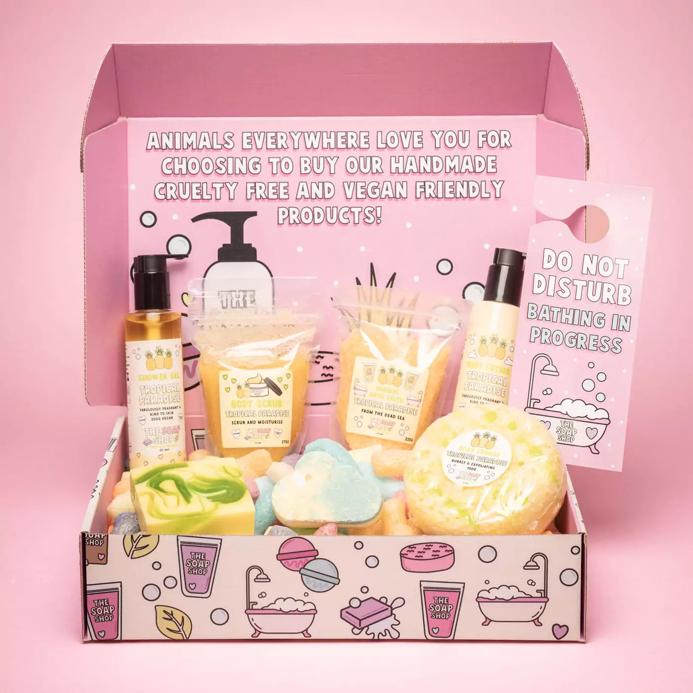 Tropical paradise gift box